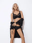 528 Eurobra (Black) Lace Half-Padded Underwire Bra